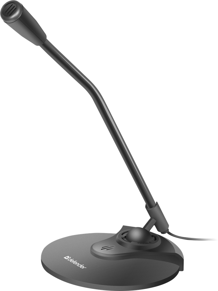 <079823> Микрофон Defender MIC-117 проводной jack 3.5 мм черный [64117]