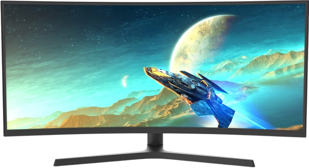 Монитор/ Монитор VALDAY AL77AZF (34" / IPS / 3440x1440 / 165Hz / 2xHDMI / 2xDP / 178/178 / 300cd / Крепление VESA / Динамики / Черный)