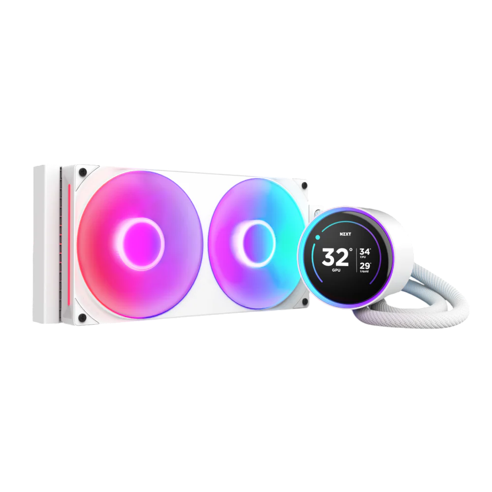 СЖО NZXT RL-KR28E-W2, Kraken Elite 280 RGB, 280мм, 2×140мм, LGA1851/AM5