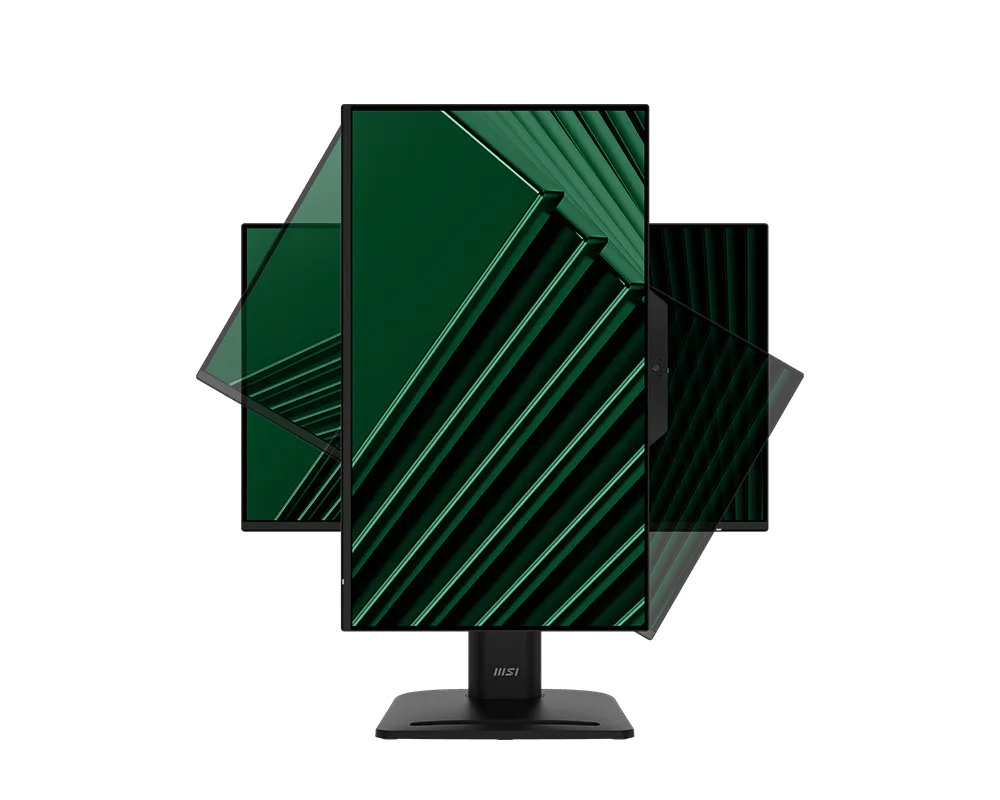 Монитор/ MSI PRO MP242PMG, 23.8"16:9, IPS, FHD, 4ms, 300cd, 120Hz, VGA, HDMI, DP, USB, SPK, CAM, HAS