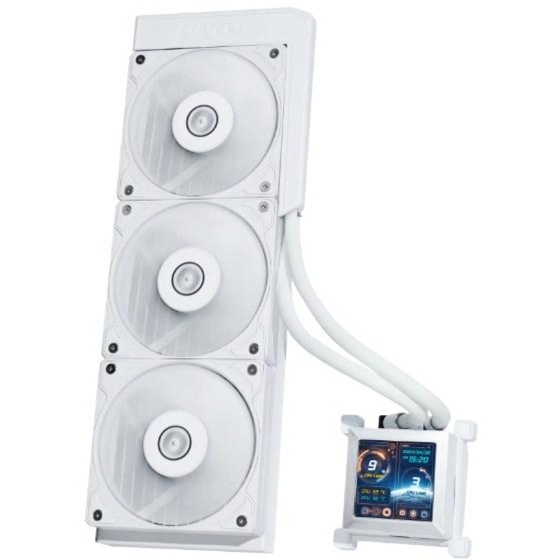 Система водяного охлаждения Lian-Li HydroShift LCD 360S Soc-AM5/AM4/1700/1851 белый 4-pin 29.8dB Al+Cu LCD 330W Ret (G89.GHSLCD36SW.R0) [G89.GHSLCD36SW.R0]
