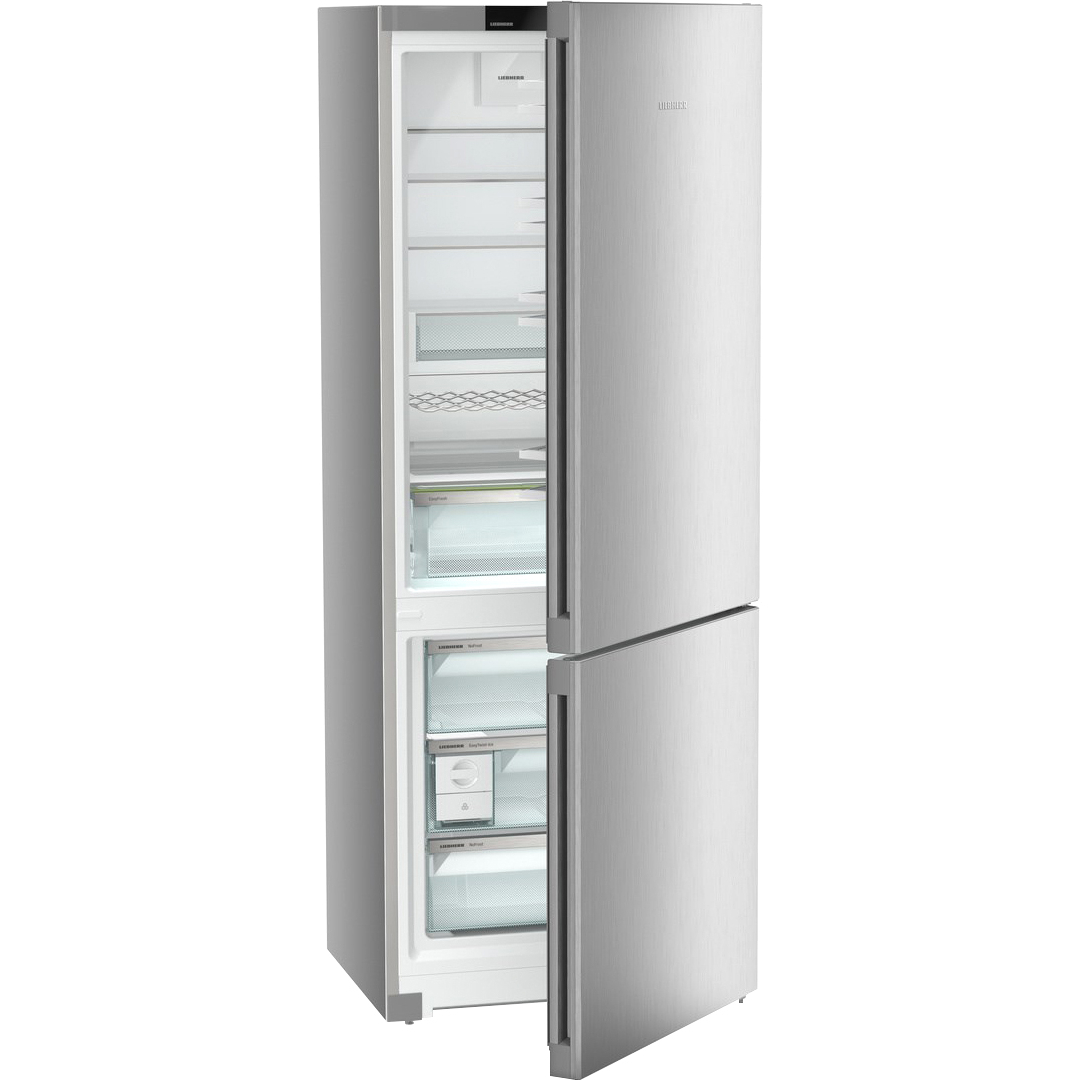 Холодильники LIEBHERR/ Plus, EasyFresh, МК NoFrost, 3 контейнера МК, в. 201,5 см, ш. 75 см, г. 67.5 см, класс ЭЭ A++, внутренние ручки, цвет Steel Finish,,полезный объём: 474 л (346 л + 128 л)