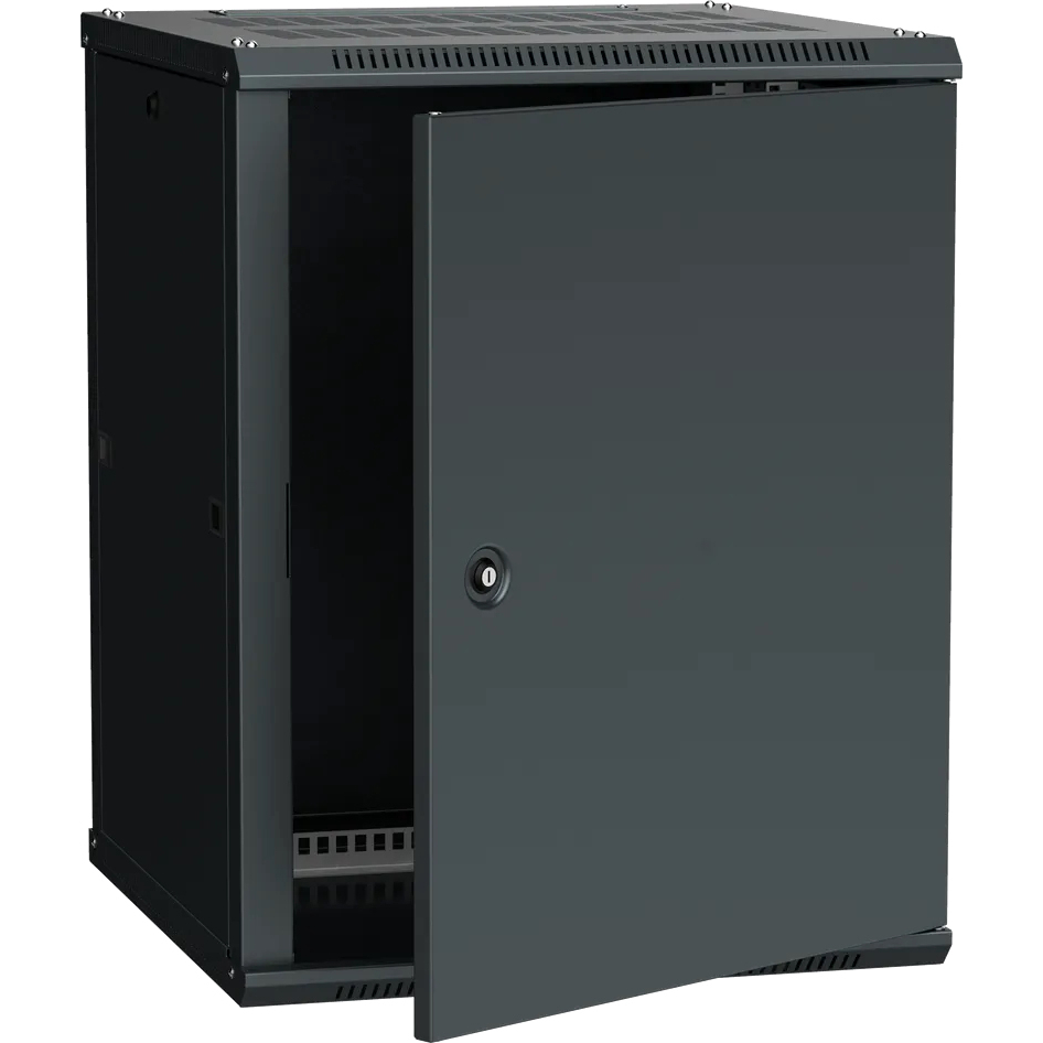 ITK Шкаф LINEA W 12U 600х600мм дверь металл черный RAL9005