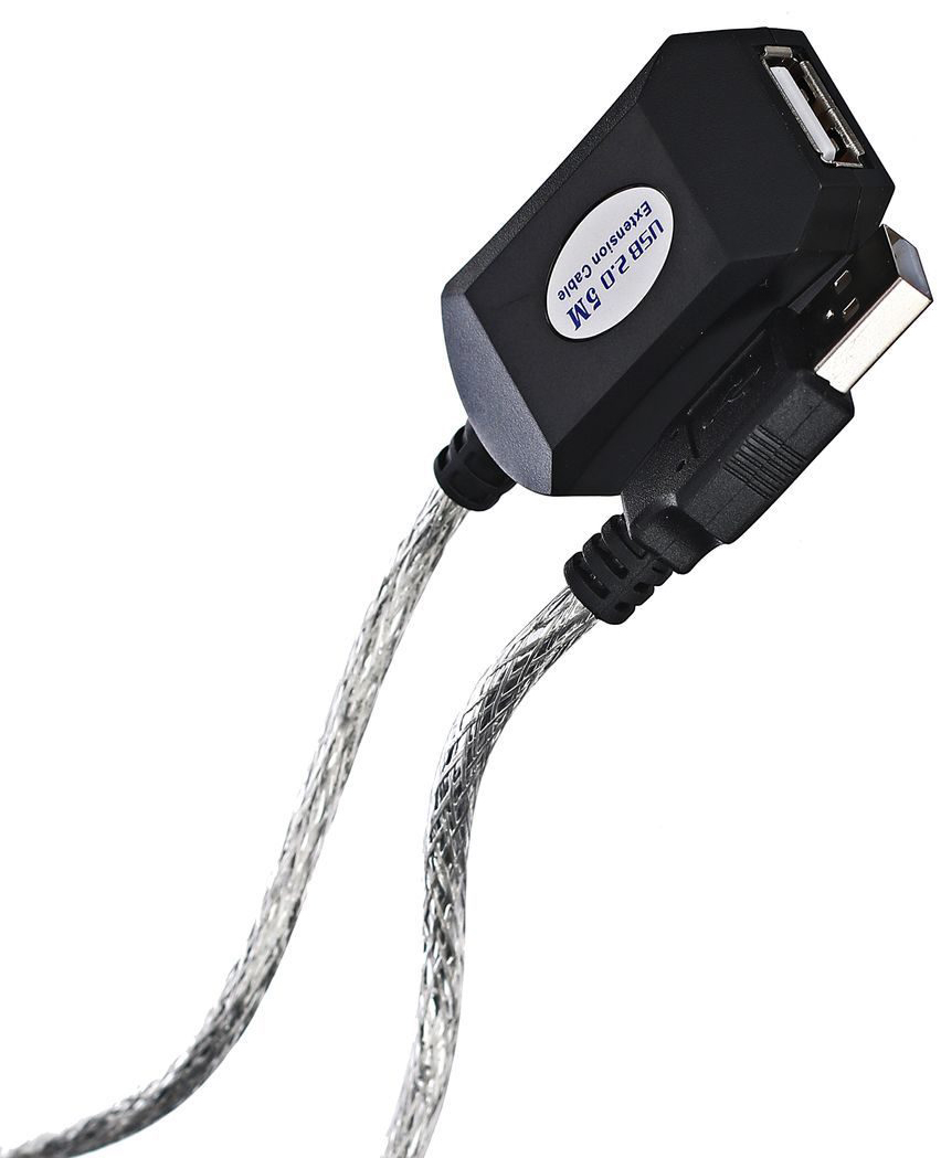Кабель-адаптер/ Кабель-адаптер USB2.0-repeater, удлинительный активный <Am-->Af> 5м Aopen/Qust <ACU823-5M>