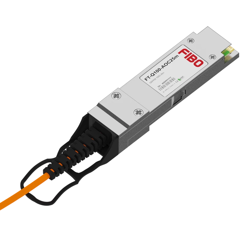 Кабель/ FT-Q100-AOC25m QSFP28 AOC модуль 100G, оптический кабель, 25 метров