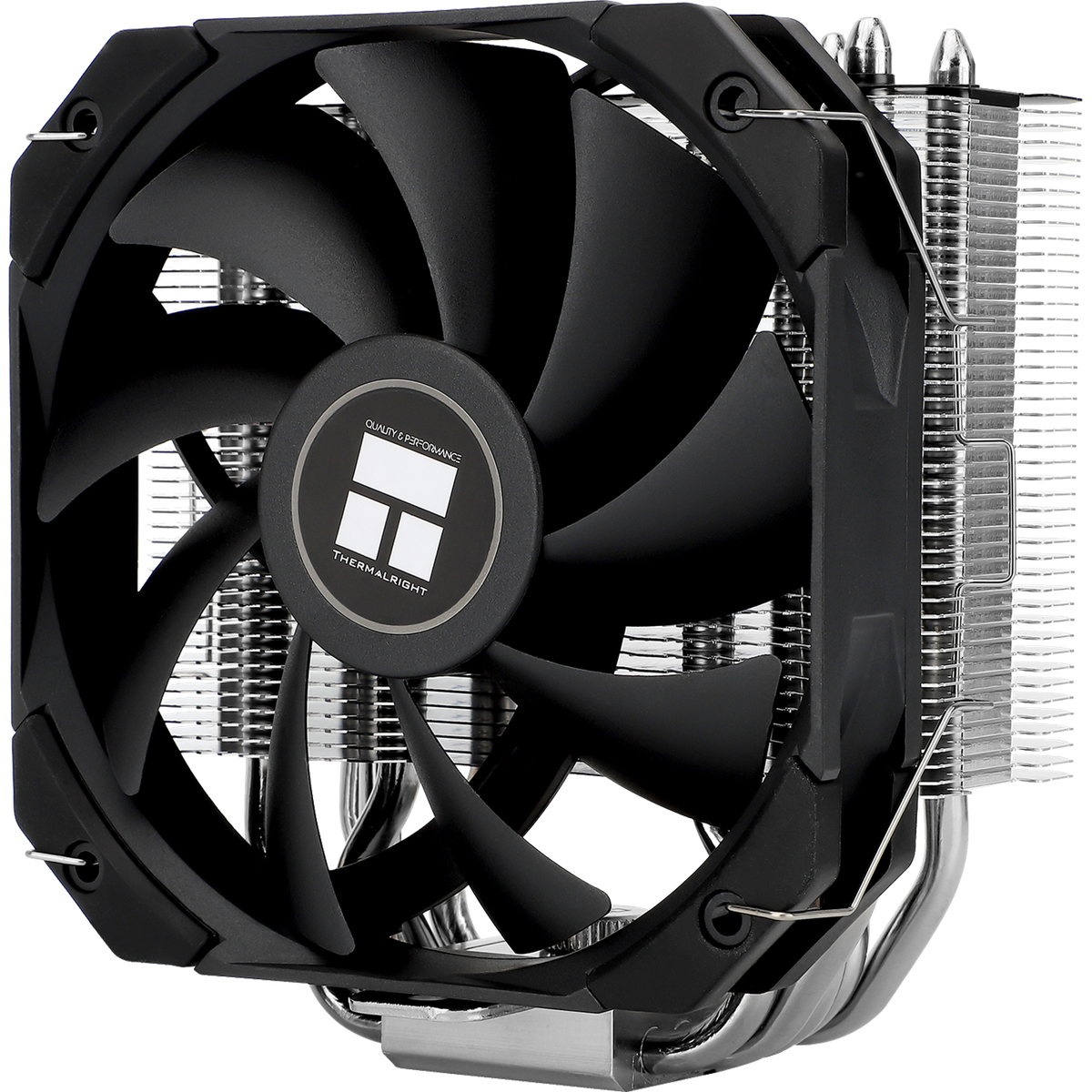Кулер для процессора/ CPU Cooler Thermalright Assassin King 120 MINI V2 (4-pin PWM, 135mm, Al/Cu, 5x6mm, 1x120mm, 64.87CFM, 25.6dBA, 1500RPM, S: 1851/1700/1200/115X, AM5/AM4, black/silver)