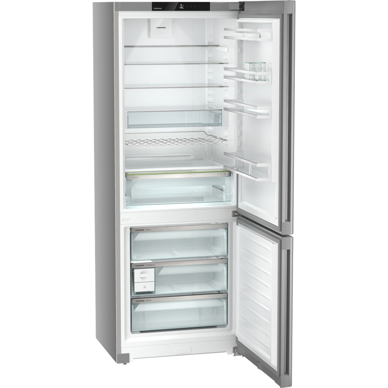 Холодильники LIEBHERR/ Plus, EasyFresh, МК NoFrost, 3 контейнера МК, в. 201,5 см, ш. 75 см, г. 67.5 см, класс ЭЭ A++, внутренние ручки, цвет Steel Finish,,полезный объём: 474 л (346 л + 128 л)