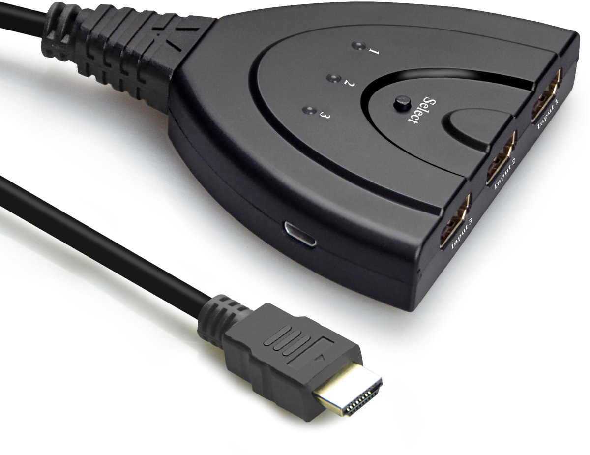 Переключатель HDMI, 3 устройства  к 1 монитору, 1080p 60Hz, USB доп питание