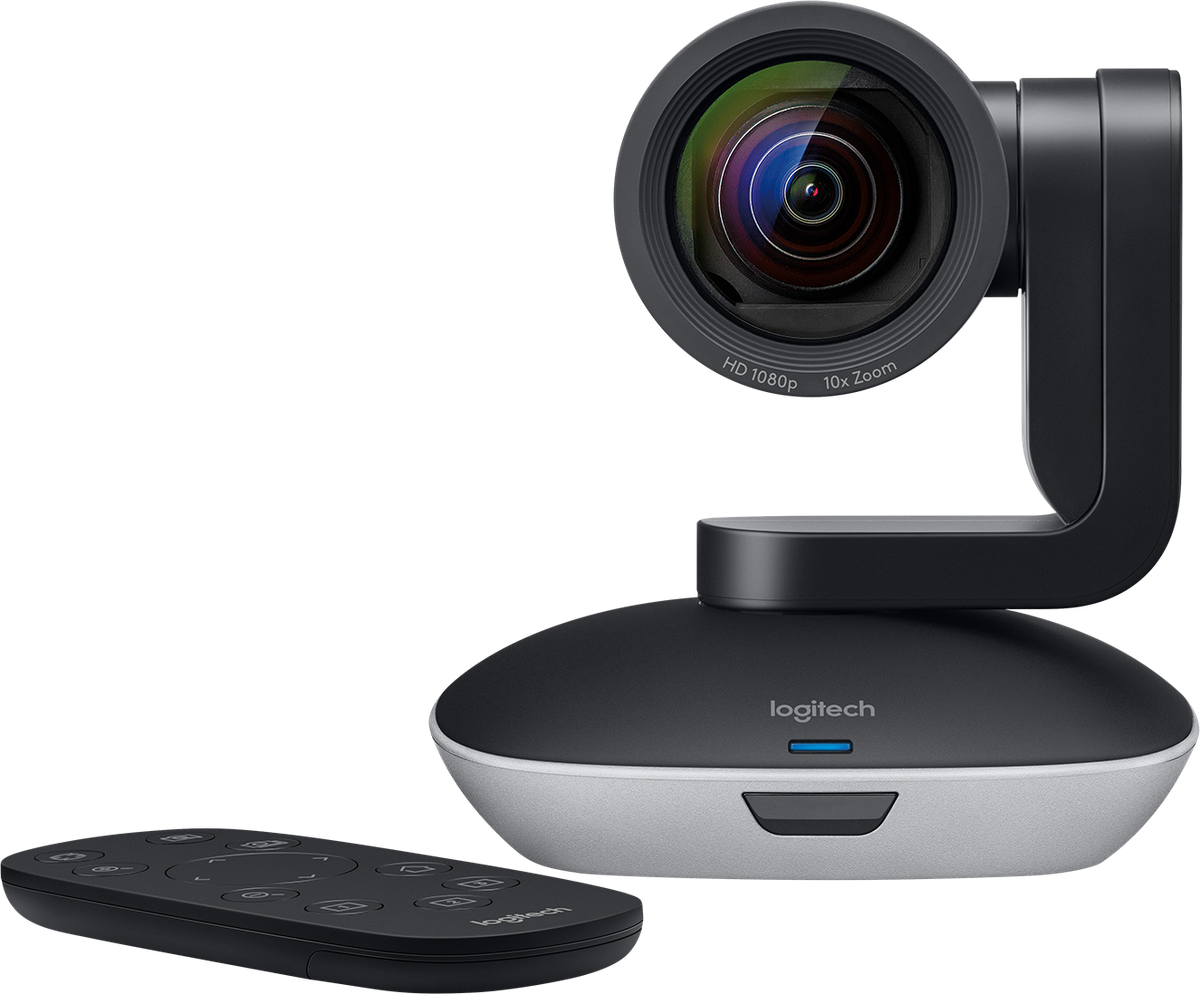 Web-камера Logitech - PTZ Pro 2, 1920 x 1080, USB 2.0, angle of view 90°, angle of rotation ±130°, AF, цвет чёрный, 960-001186