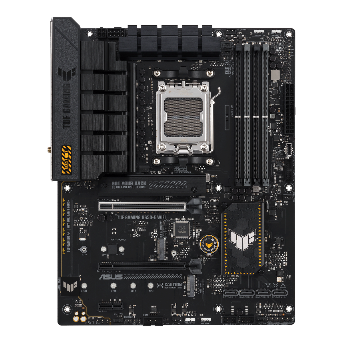 Материнская плата ASUS TUF GAMING B650-E WIFI AM5 ATX 4xDDR5 2xPCIEx16 PCIEx1 3xM.2 USB-C DP HDMI 2.5GLAN WIFI 6E