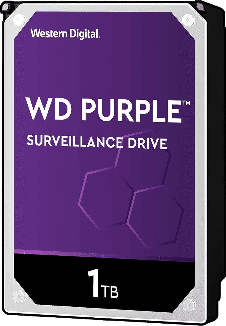 Жесткий диск/ HDD WD SATA3 1Tb Purple Video IntelliPower 64Mb (clean pulled) 1 year warranty (replacement ST1000VX013, WD11PURZ)
