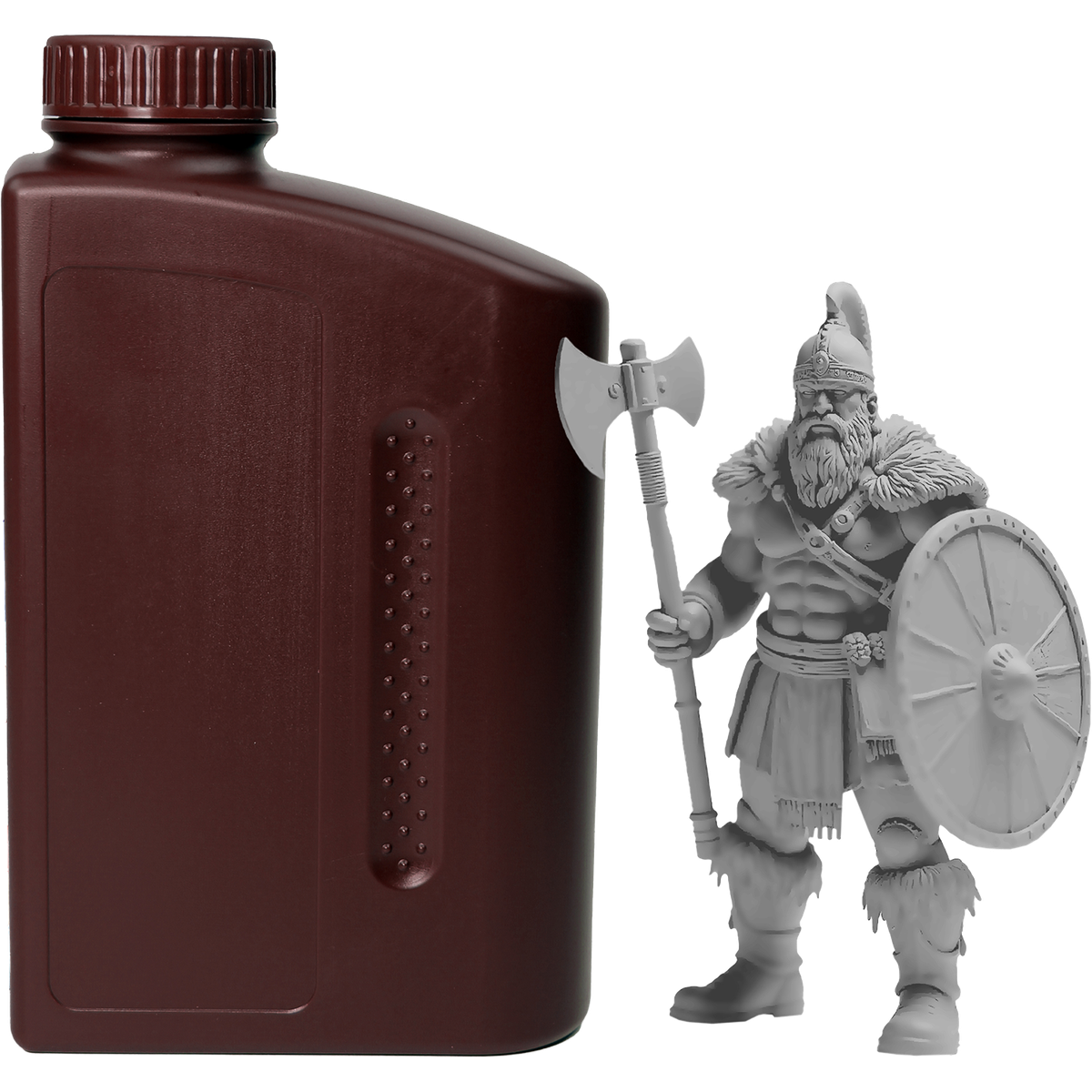 -/ Фотополимерная водовымываемая смола NVPRINT Water Washable Resin Grey  1 кг