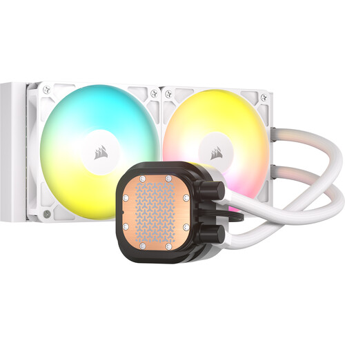 Система жидкостного охлаждения/ Water Cooling System Corsair NAUTILUS 240 ARGB (240mm, White, ARGB/ Fans: 2x120mm, 74.37CFM, 34dBA, 2100RPM/ S: 1851, 1700, AM5, AM4)