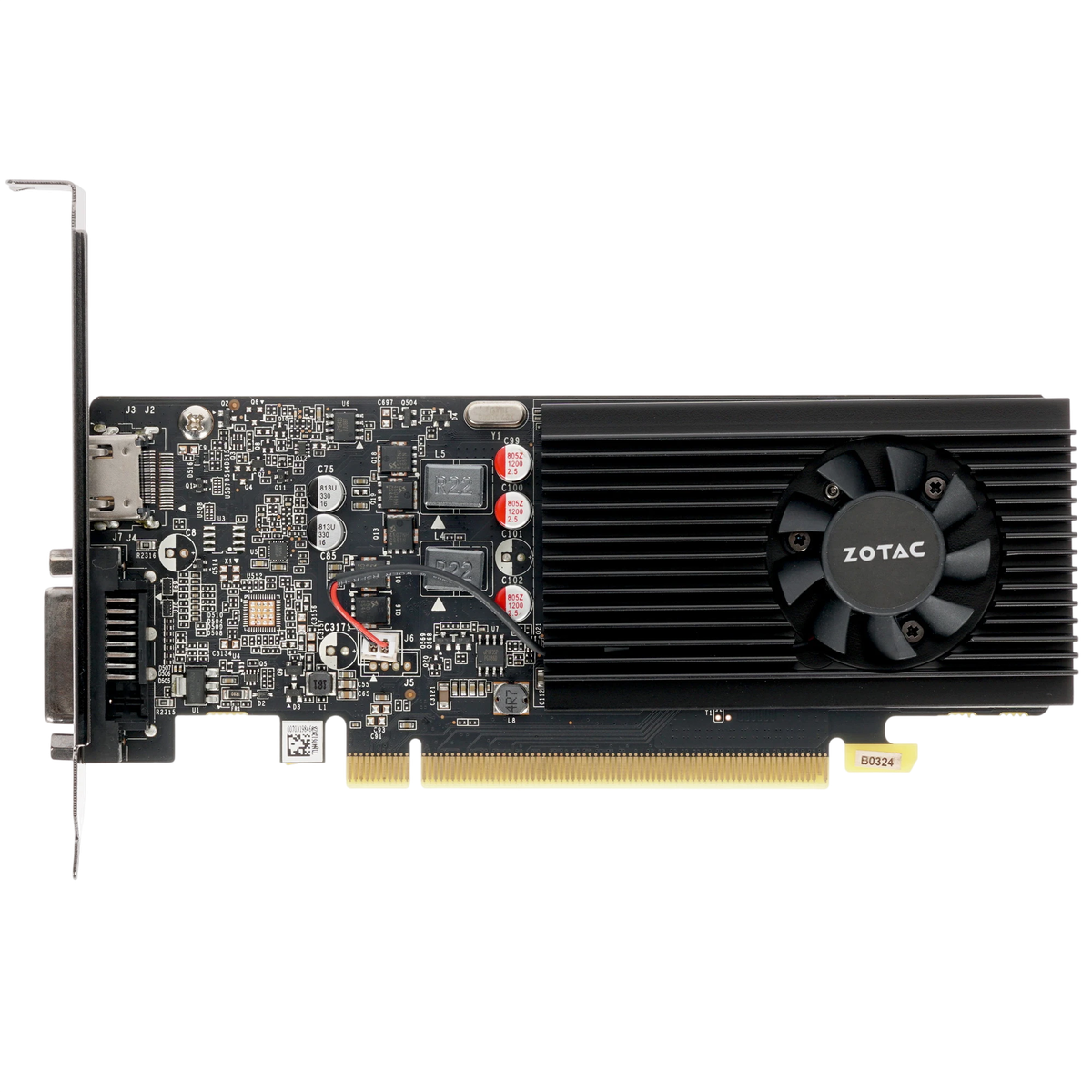Видеокарта Zotac PCI-E 3.0 1030 2GB LP GDDR5 NVIDIA GeForce GT 1030 2Gb 64bit GDDR5 1227/6000 HDMIx1 HDCP Ret low profile