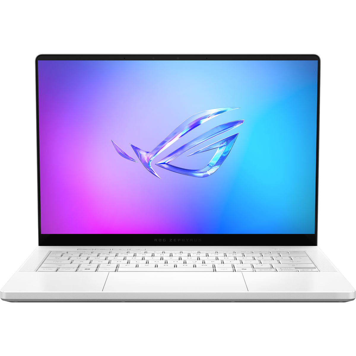 Ноутбук/ ASUS ROG Zephyrus G14 GA403UM-QS038 14"(2880x1800 OLED 120Hz)/AMD Ryzen 9 270(4Ghz)/32768Mb/1024PCISSDGb/noDVD/Ext:nVidia GeForce RTX 5060(8192Mb)/Cam/BT/WiFi/73WHr/war 1y/1.5kg/Platinum White/DOS +  +чехол