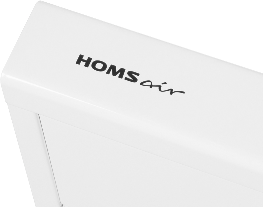 Вытяжка HOMSair HORIZONTAL 60 White/ подвесная, ползунковое управление, 3 скорости, 420 м3/ч, до 12 м2, 45 дБ, светодиодное LED-освещение, угольный фильтр CF152 (H) 1 шт, ШхДхВ: 600х465х80 мм, белый