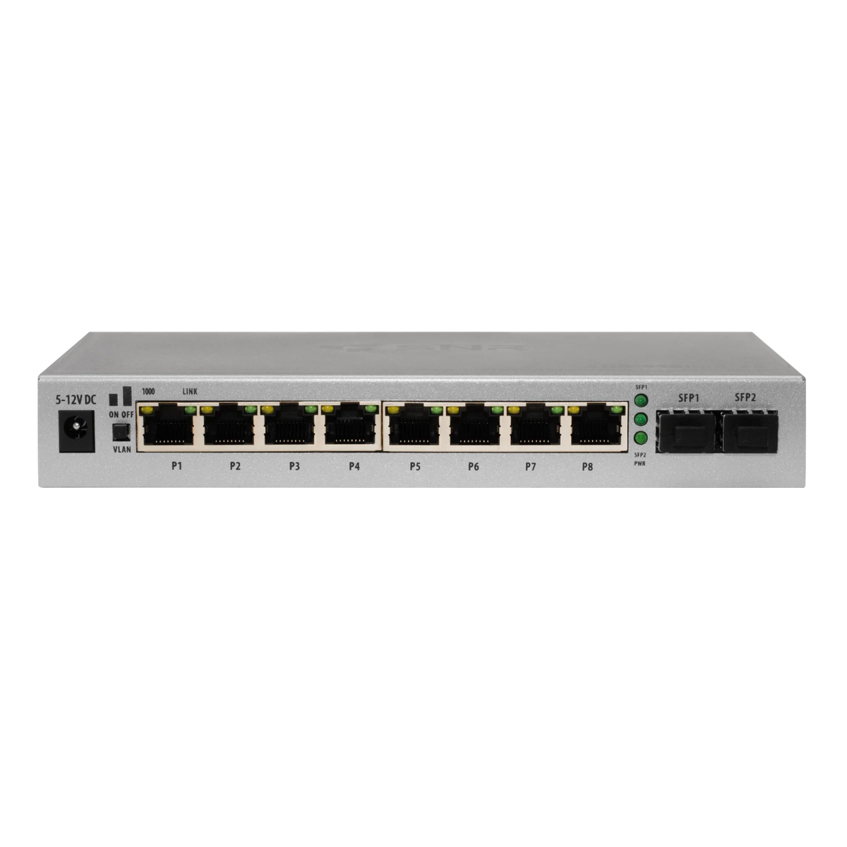 Коммутатор SNR SNR-S1908G-2S, неуправляемый, 8×1GbE, 2×SFP