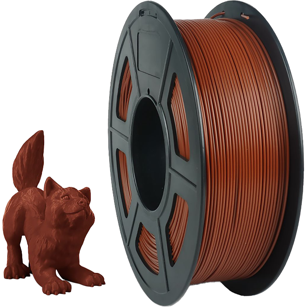 -/ Филамент NVPRINT PETG  Chocolate для 3D печати диаметр 1.75мм  длина 330 метров  масса 1 кг