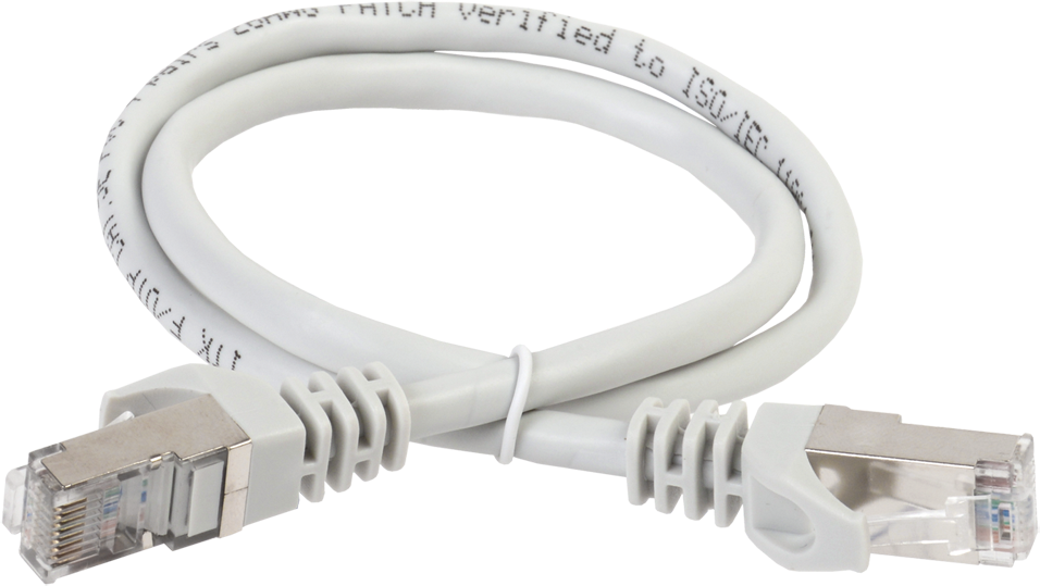 ITK PC01-C6FL-1M  Коммутационный шнур (патч-корд), кат.6 FTP, LSZH, 1м, серый