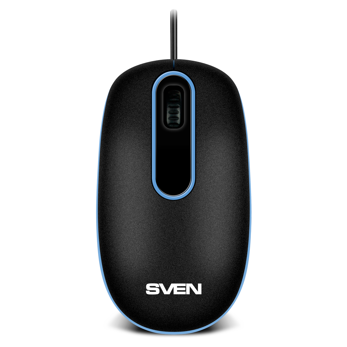 SVEN Мышь проводная RX-90 чёрная (2+1кл., 1000 DPI, блист.)