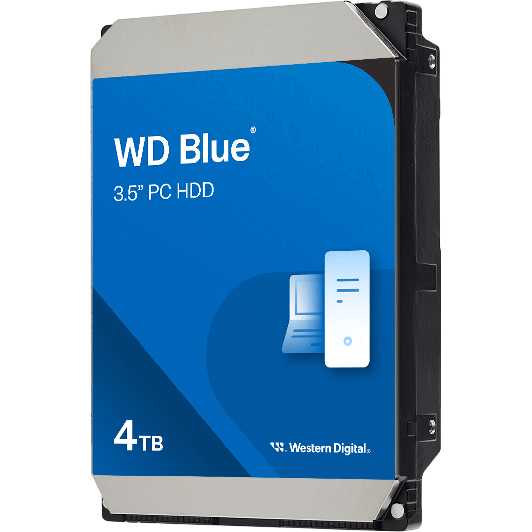 Жесткий диск/ HDD WD SATA3 4TB Blue 5400 RPM 128Mb 1 year warranty (replacement WD40EZAZ, WD40EZAX, WD20EARZ, WD20EZAZ, ST2000DM005)