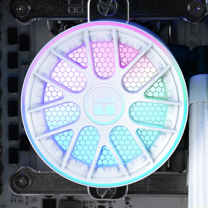 Система жидкостного охлаждения/ Water Cooling System Thermalright Aqua Elite 360 V6 (360mm, White, ARGB/ Fans: 3x120mm, 70.84CFM, 29.8dBA, 2000RPM/ Pump height 53.5mm, 2800RPM, Rad thickness 27mm/ S: 1700, 1200, 1851, 115X, AM5, AM4)