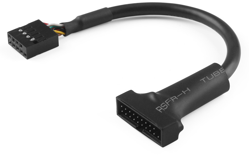 GCR PRO Адаптер-переходник, 0.15m, медь, для материнской платы 9 pin USB 2.0 / 19 pin USB 3.0