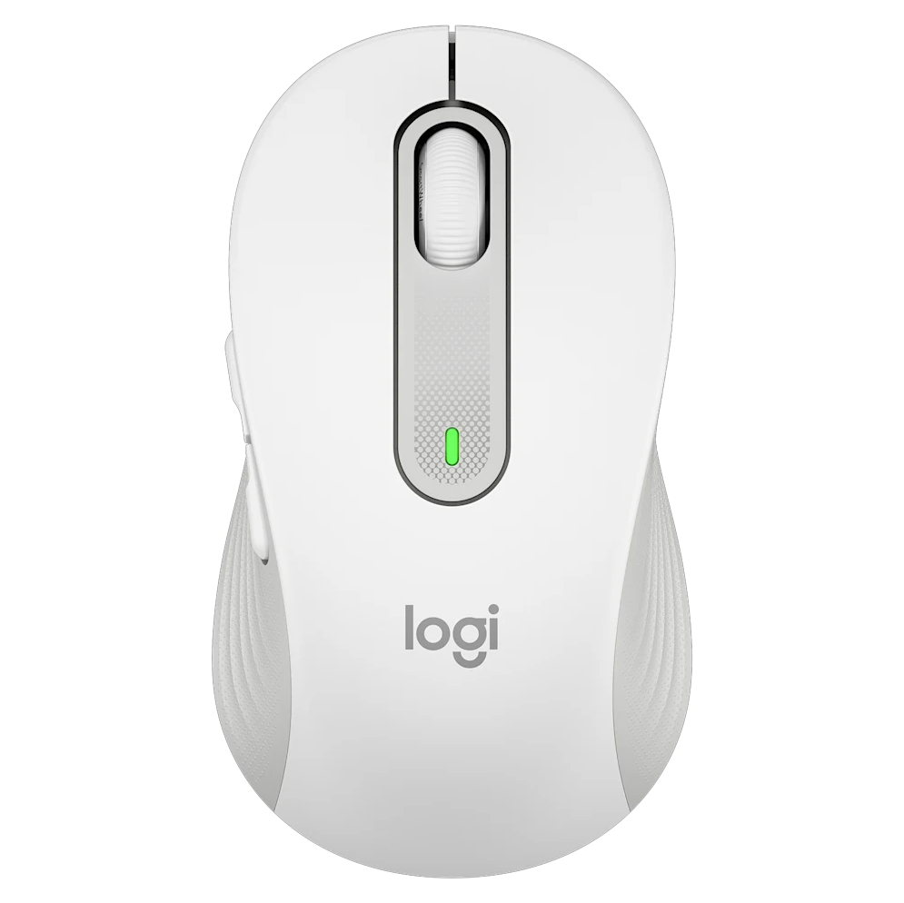 Мышь Logitech Мышь беспроводная Logitech M650 Signature Off White белая, 400-4000 dpi, Bluetooth + 2.4G, 5 кнопок, АА-батарейка, полноразмерная, правый хват (910-006255)