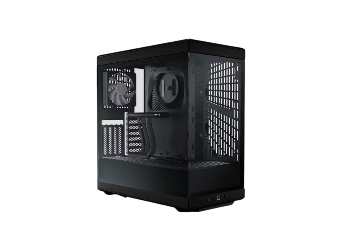 Корпус без блока питания/ Case HYTE Y40, Midi-Tower, TG, no fans, 2xUSB-A 3.2, 1xUSB Type-C, ATX, mATX, mITX Pitch Black