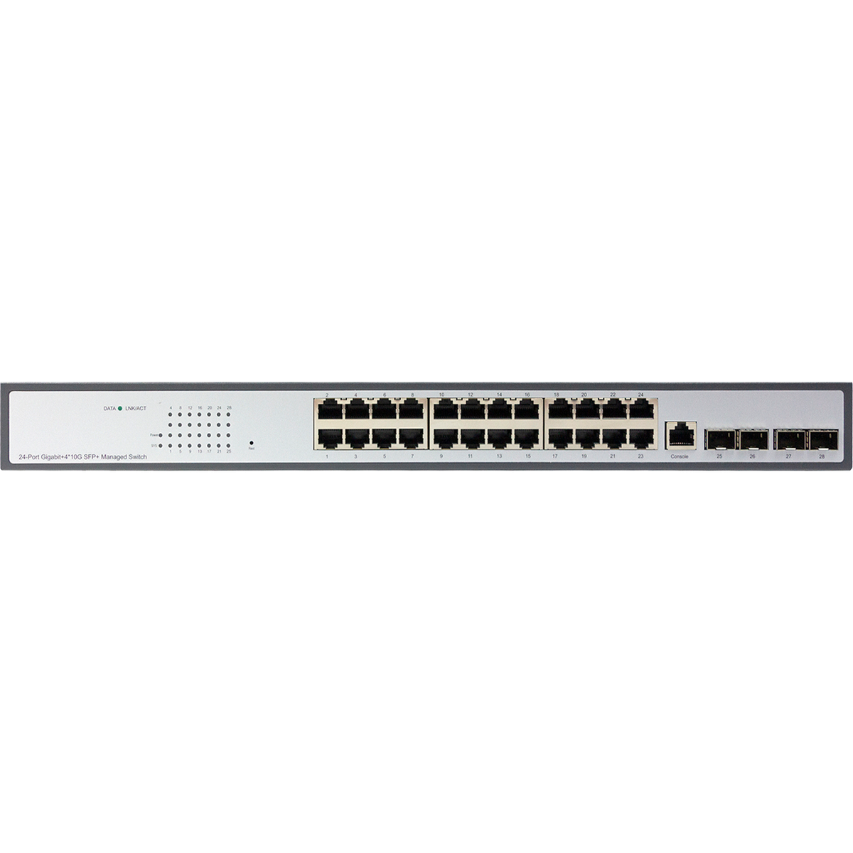 Коммутатор ORIGO Управляемый L3 коммутатор, 24x1000Base-T, 4x10GBase-X SFP+, консольный порт RJ-45, комплект для установки в 19" стойку