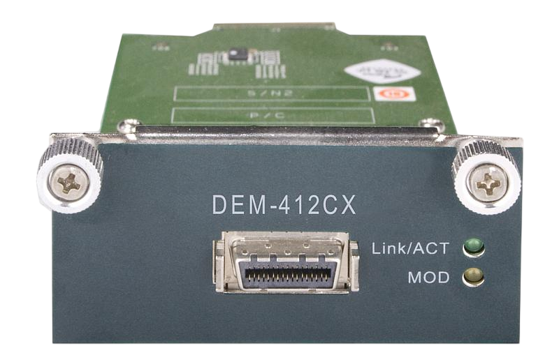 D-Link DEM-412CX/A1A PROJ Модуль для стекирования коммутаторов серии DGS-3610 с 1 портом 10GBase-CX4