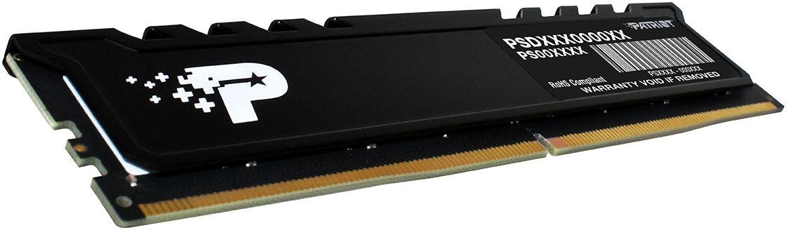 Оперативная память DDR5 16GB 5600MHz Patriot PSP516G560081H1 Signature Premium RTL PC5-44800 CL46 DIMM 288-pin 1.1В single rank с радиатором Ret [PSP516G560081H1]