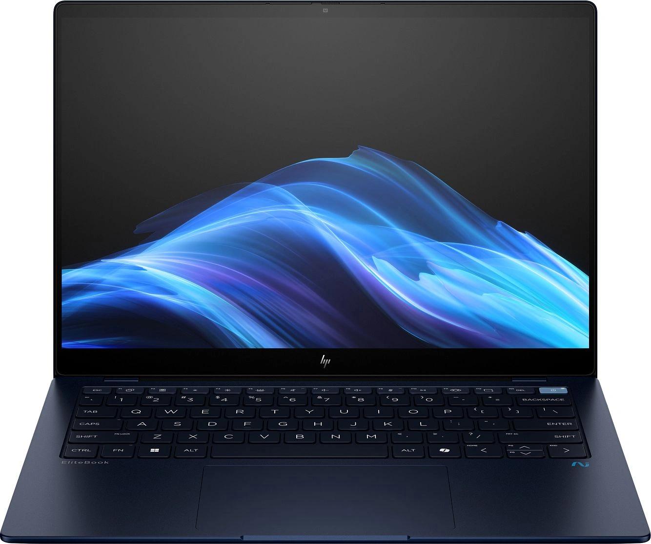 Ноутбук HP Inc. EliteBook Ultra G1q - 14", 2240x1400, Snapdragon X Elite X1E-78-100 3400MHz 32 ГБ, SSD 1 ТБ, Qualcomm Adreno, Bluetooth, Wi-Fi, тёмно-синий, Windows 11 Pro 64, 9M4E3AT
