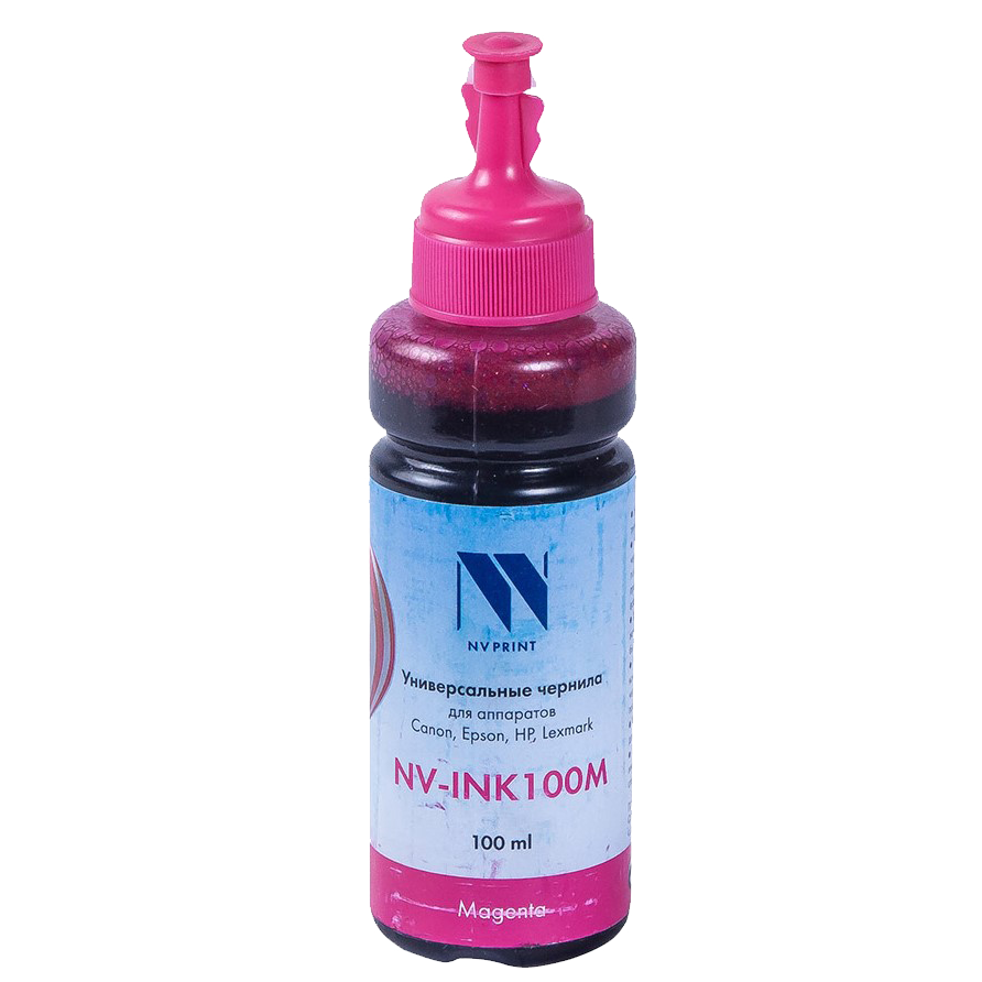 Чернила совместимые NVPrint NV-INK100U Magenta универсальные на водной основе для аппартов Сanon/Epson/НР/Lexmark (100 ml) (Китай)
