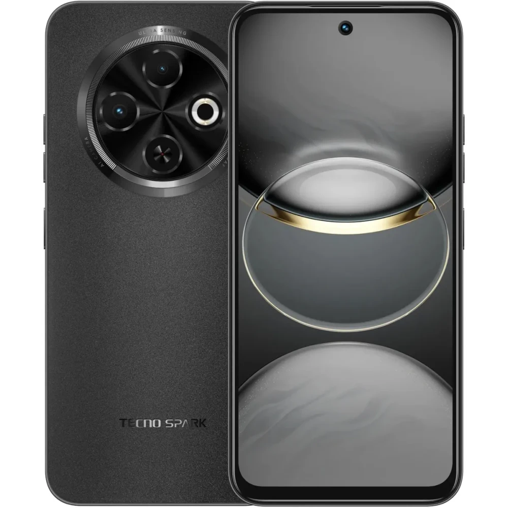 Смартфон Tecno Spark 30C 256Gb 8Gb черный моноблок 3G 4G 2Sim 6.67" 720x1600 Android 13 48Mpix 802.11 a/b/g/n/ac NFC GPS GSM900/1800 GSM1900 TouchSc Protect VidConf FM A-GPS microSD max1024Gb