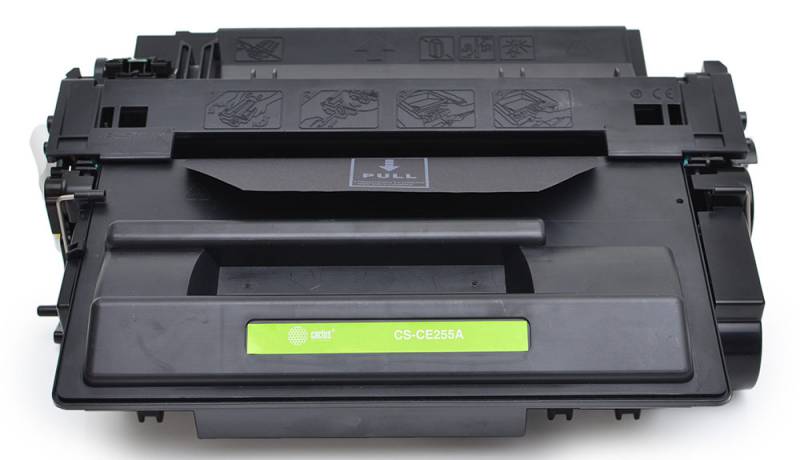 -/ Картридж лазерный Cactus CS-CE255AS CE255A черный (6000стр.) для HP LJ P3011/P3015