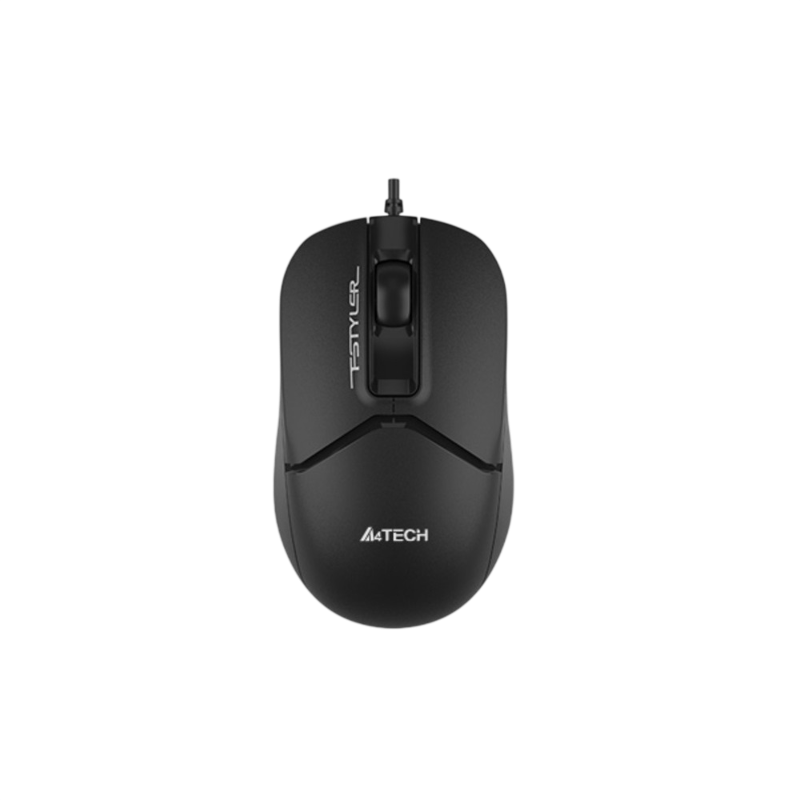 Мышь A4Tech Fstyler FM12 черный оптич. 1200dpi USB 3but (FM12 BLACK)