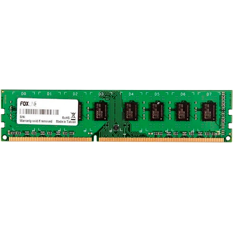 Оперативная память Foxline, DDR4, 4GB (1x4 GB), 3200 MHz, CL22, DIMM