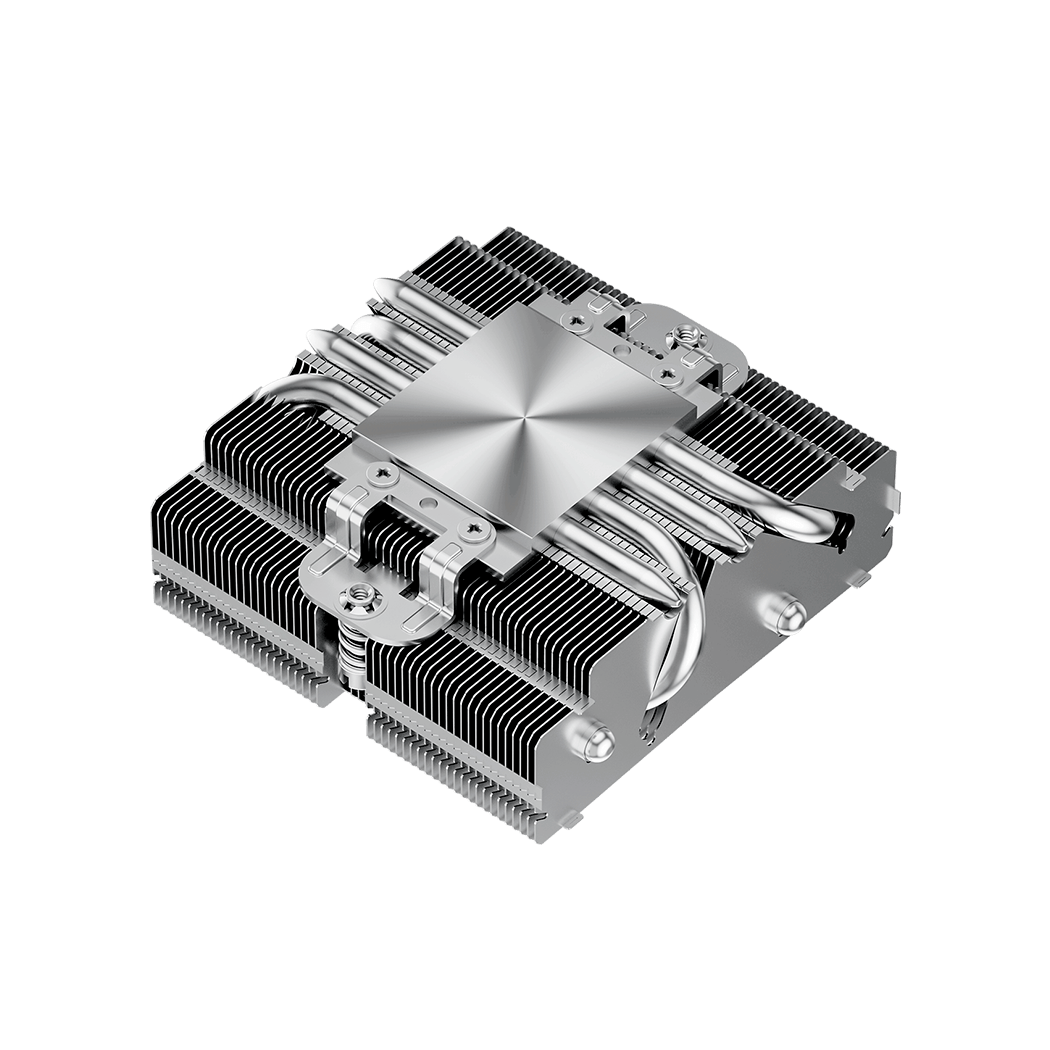 Кулер для процессора/ CPU Cooler PCCooler RC400-53 (125W, 4-pin PWM, 53.5mm, Al/Cu, 4x6mm, 1x92mm, 43CFM, 31.2dBA, 2700RPM, S: 1851/1700/1200/20XX/115X, AM5/AM4, silver, black)