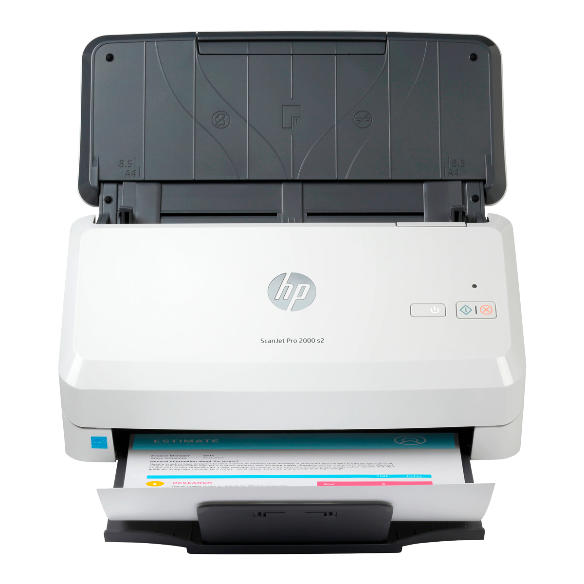 6FW06A - Сканер HP 6FW06A ScanJet Pro 2000 s2 (A4) 600x600 dpi, 48 bit, ADF (50 pages), 35 ppm,USB 3.0, Duty cycle 3500 pages