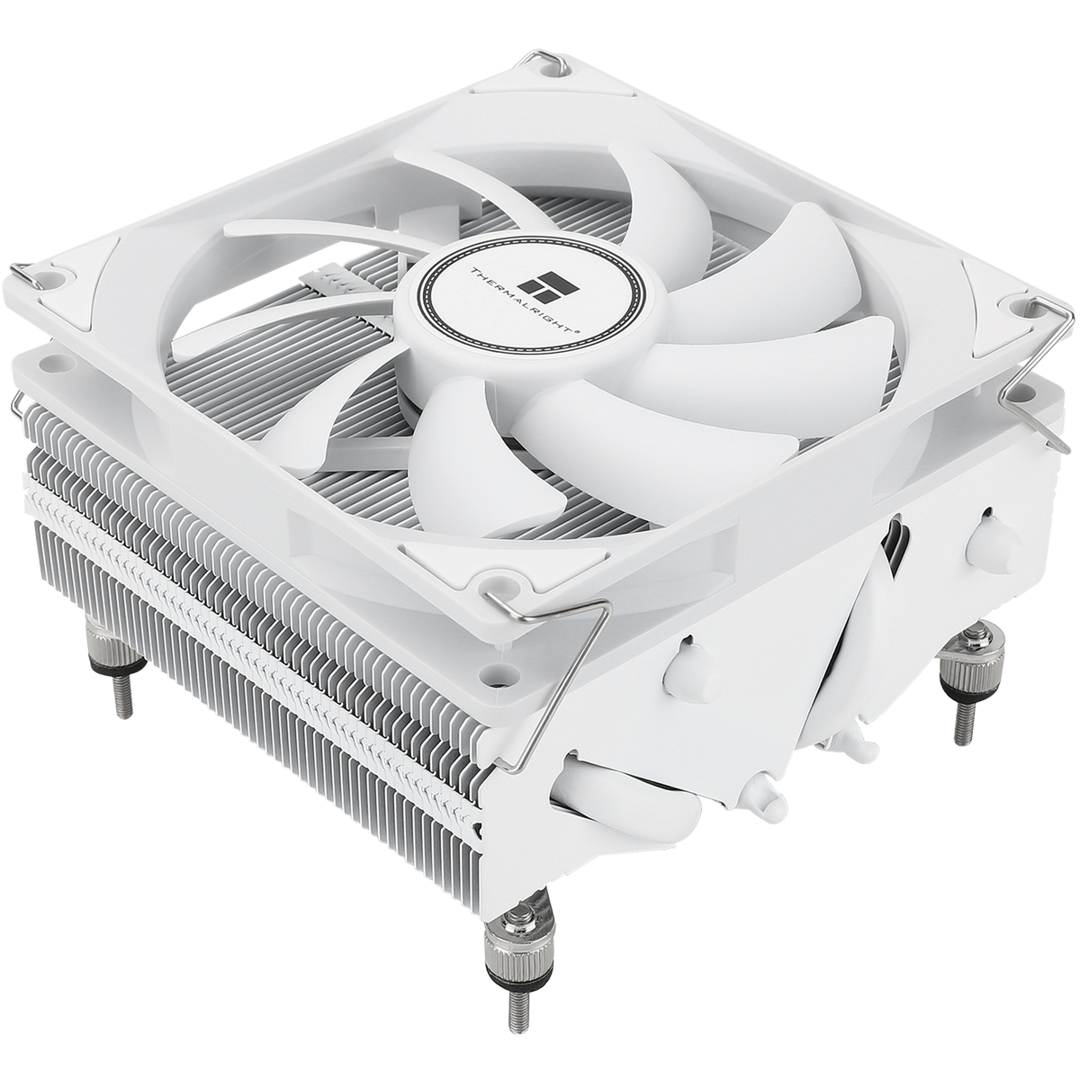 Кулер для процессора/ CPU Cooler Thermalright AXP-90 X53 White (4-pin PWM, 38mm, Ni/Cu, 4x6mm, 1x92mm, 42.58CFM, 22.4dBA, 2700RPM, S: 1851/1700/1200/115X, AM5/AM4, white)