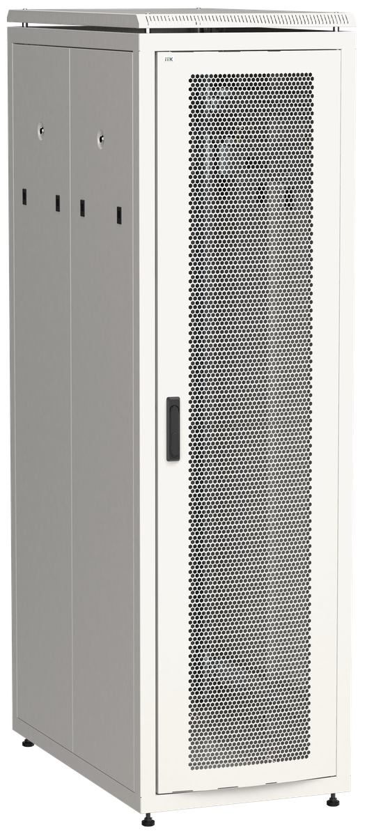 ITK LINEA N Шкаф напольный сетевой 19" 47U 800х1000мм перфорированная передняя дверь задняя перфорированная серый