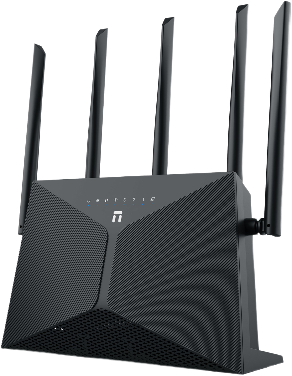 Маршрутизатор/ Netis AX3000 Wireless Dual Band Gigabit Router, 5*5dBi external fixed antennas, FXS,   IPTV function and full dual access support