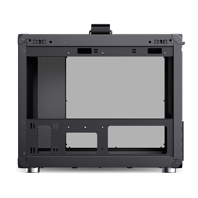Корпус без блока питания/ Case JONSBO C6 MAX Handle, Mini-Tower, TG, no fan, 1xUSB-A 3.0 + 1xUSB-C 3.1, mATX, mITX Black
