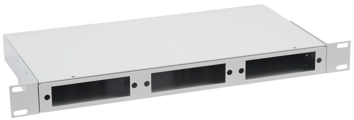 FOBX24-1U-000 Оптический распределительный кросс ITK 1U до 24 портов без планок  под  8п-3шт