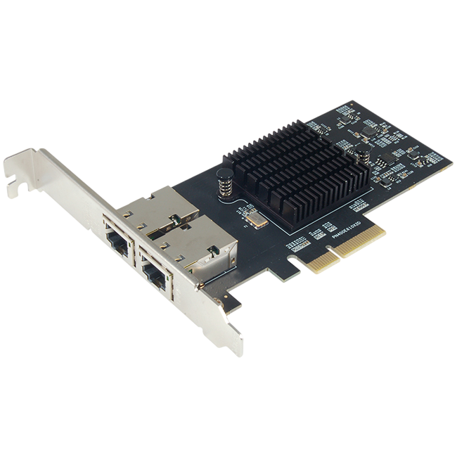 Сетевая карта/ 10G Dual RJ-45 PCIe Gen4 x4 5-Speed Multi-Gigabit Network Adapter (Intel E610-XAT)