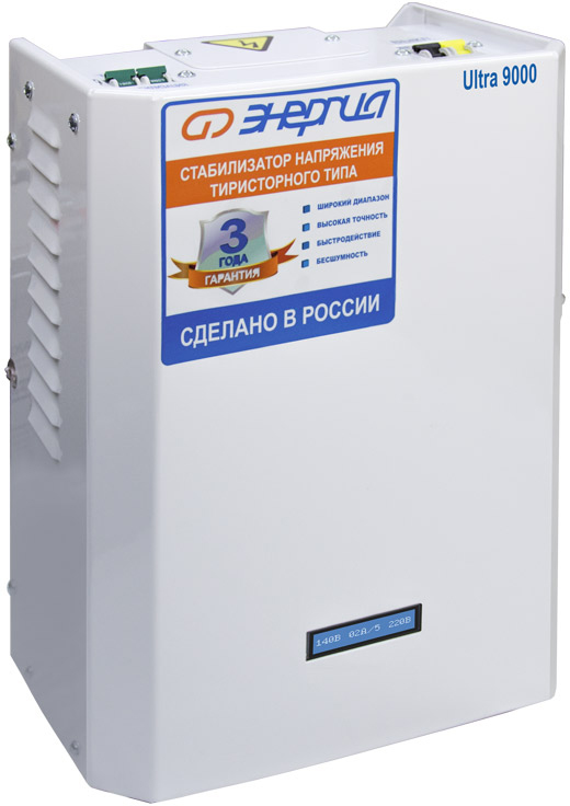 Стабилизатор ЭНЕРГИЯ  9 000 ВА серии Ultra/ Stabilizer ENERGY 9,000 VA Ultra series