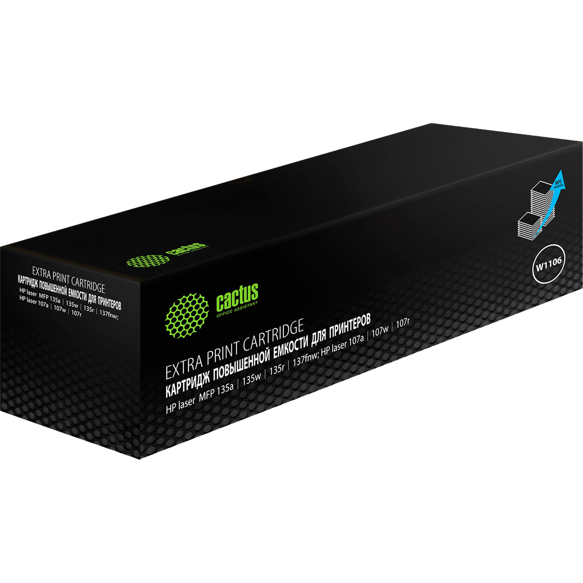 Картридж лазерный CACTUS CSP-W1106-MPS, черный, 5000 стр., для HP Laser 107/135/137