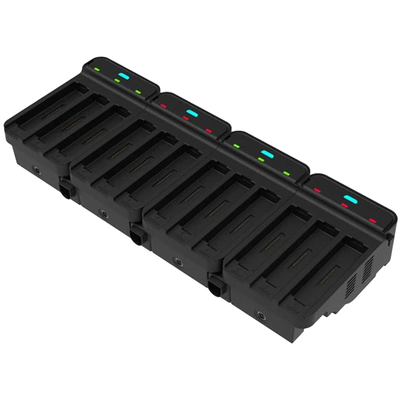 Зарядное устройство для аккумулятора/ 12-Slot battery charger of WD10, Power Supply order separately: 100~240VAC, 12VDC, 7A.
