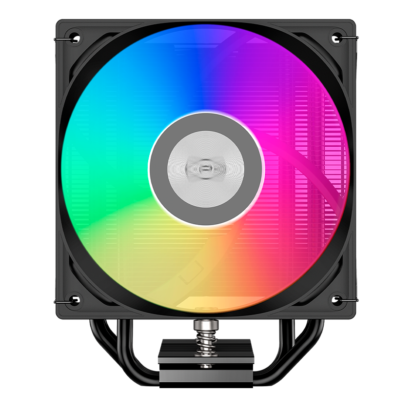 Кулер для процессора/ CPU Cooler PCCooler RT400 ARGB BK (235W, 4-pin PWM, 148mm, Al/Cu, 4x6mm, ARGB, 1x120mm, 73.32CFM, 34.9dBA, 2200RPM, S: 115X/1200/1700/1851 , AM4/AM5, black)